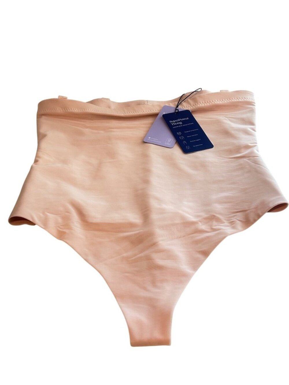 Honeylove Super Power Thong Rose Shapewear Sculpt, 1X Plus - Picture 2 of 6